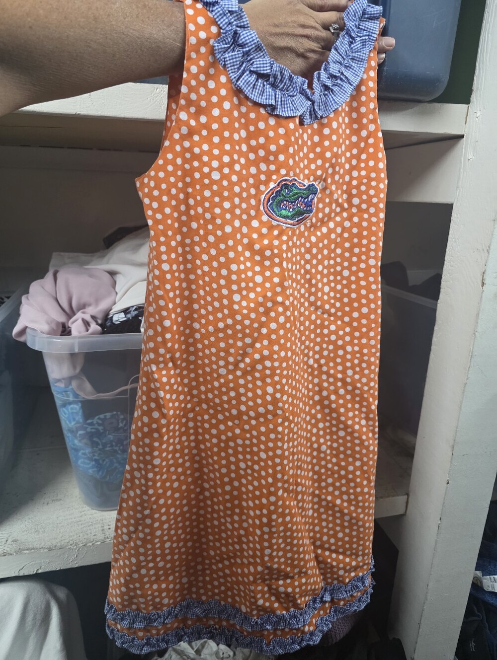 GATORS EMBROIDERED DRESS Sz 12? Girls